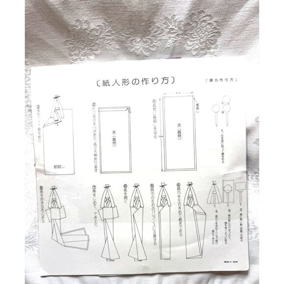 NIB Washi Oragami Doll Kit COMPLETE Edo Beauty Genroku Bijin Fashion - Picture 3 of 3